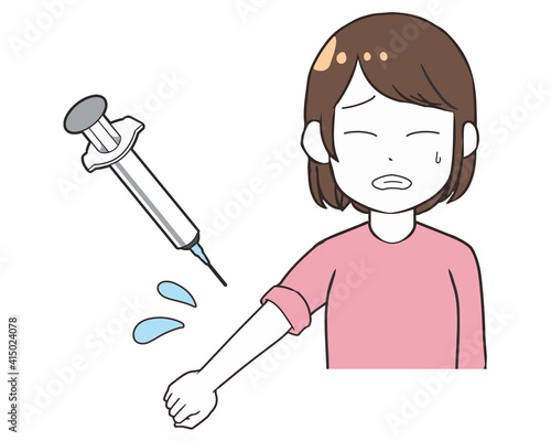 ワクチンを打つ　痛い　女性