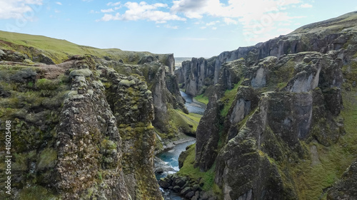 Fjadrargljufur Canyon in Iceland © CanYalicn