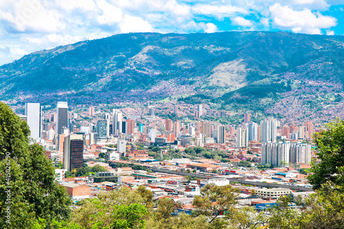 Panorama of the city Medellin, Colombia