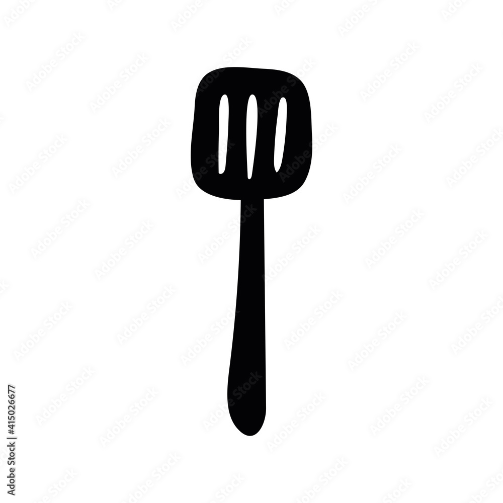 spatula kitchen utensil silhouette icon spatula kitchen utensil silhouette icon