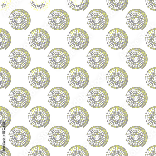 Seamless pattern in contemporary style. Colorful decorative vector texture.