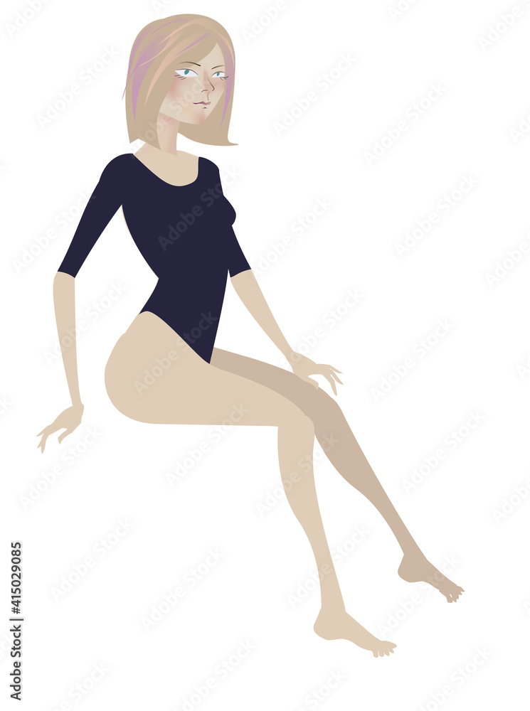 Linear drawing girl portrait with hand-drawn sketch Tourist, schoolgirl banner social advertisement. minimalistic simplified image Linear drawing girl portrait with hand-drawn sketch Tourist, schoolgirl banner social advertisement. minimalistic simplified image