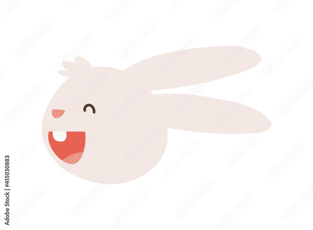 little rabbit head cute character little rabbit head cute character