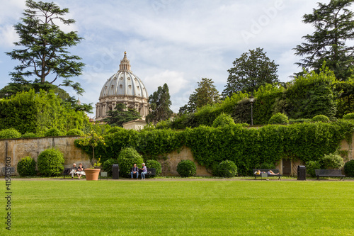 Green Vatican Gardens Rome