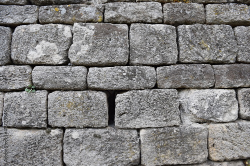 Natural stone wall, brickwork background, Stuttgart, Germany