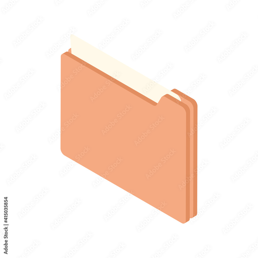 folder document file isometric icon folder document file isometric icon