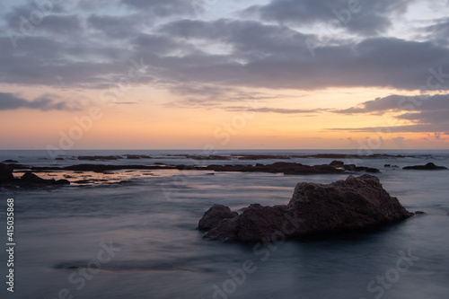 Sunset in Cádiz. Long exposure.