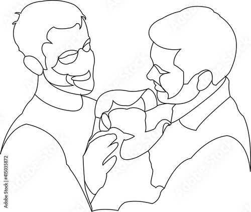 two gay guys with a newborn two gay guys with a newborn