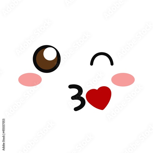 Kawaii smile emoticons Japanese emoj