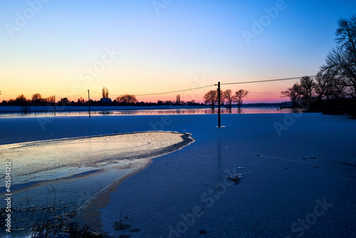 Frozen Winter landscape