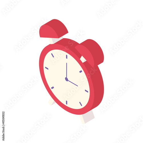 alarm clock ring isometric icon