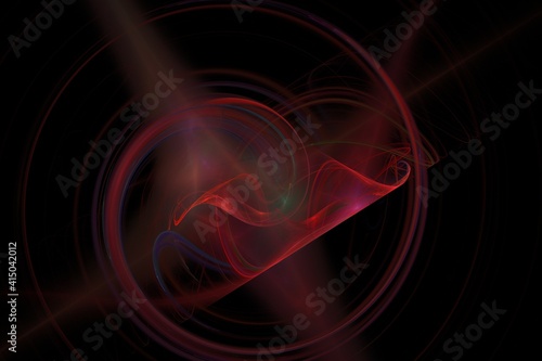 3D rendering abstract digital background. Pattern for textile and design.Fractal a never-ending pattern.