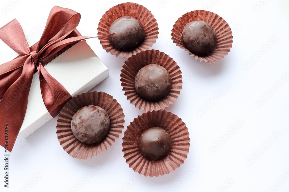 candy and sweets. beautiful gift boxes and chocolates isolated on a white background. candy and sweets. beautiful gift boxes and chocolates isolated on a white background.