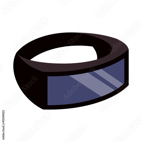 Virtual reality glasses isolated on a white background. Vector illustration on the topic of cyberspace.