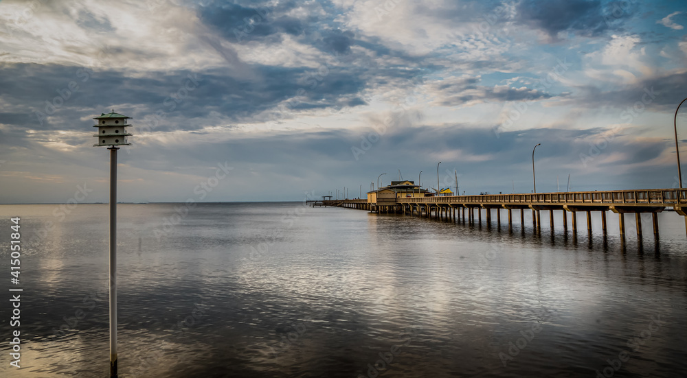 A Pier view at Gulf shores in Alabama