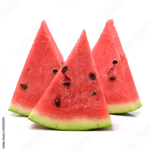 slice of watermelon isolated