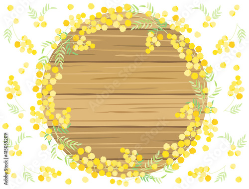 ミモザ8　アカシア　フレーム　枠