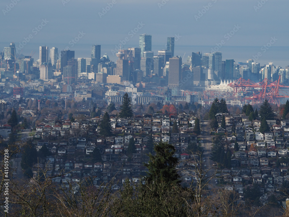 View of downtown Vancouver from Burnaby Mountain