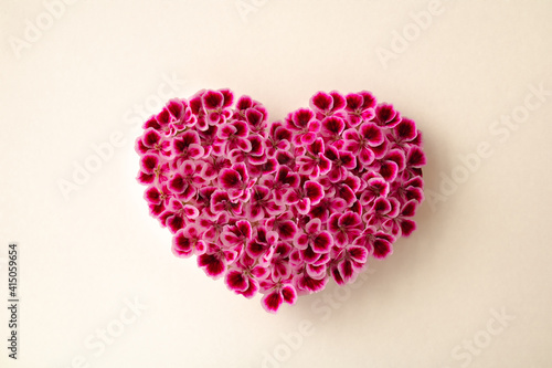 heart shape made by flower