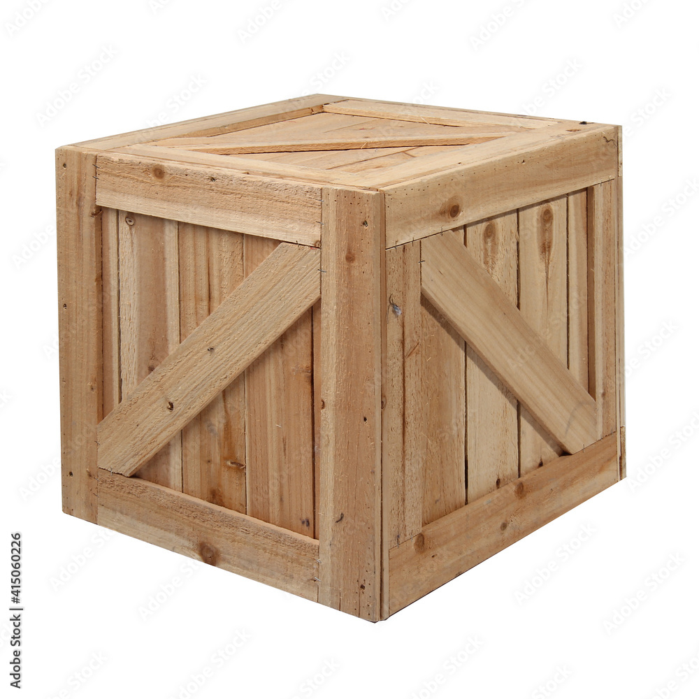 wood box isolated wood box isolated