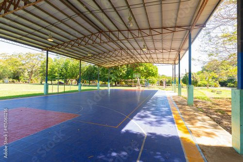 Panama Los Anastacios covered basketball court