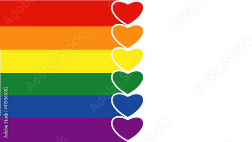 LGBT hearts flag