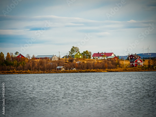 Swedish lakeside fishing town
