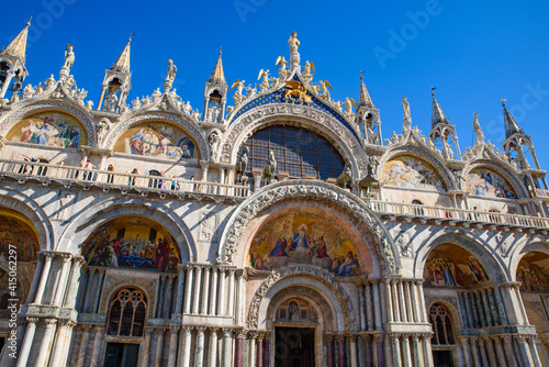 St Mark's Basilica at St Mark's Square (Piazza San Marco), Venice, Italy © momo11353
