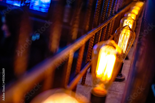 light bulb in the night