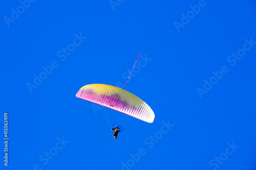 parachute in the sky