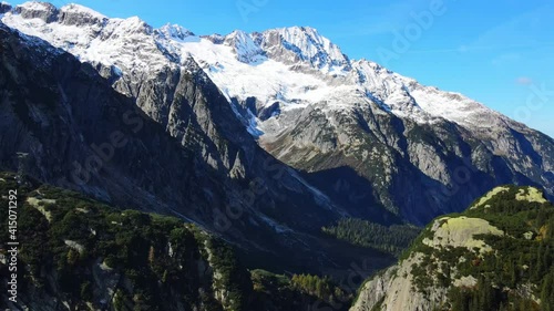 Wallpaper Mural The amazing landscape of the Swiss Alps in Switzerland - drone footage Torontodigital.ca