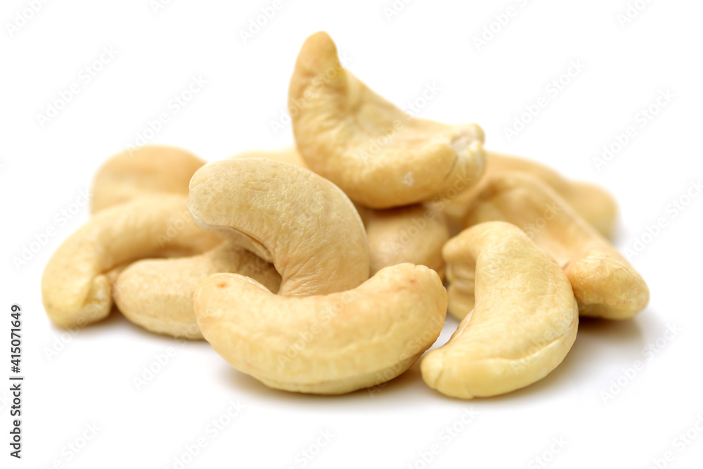 Cashew on white background Cashew on white background