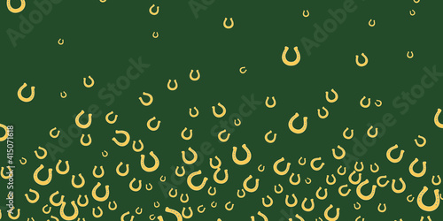Saint Patrick's Day Lucky Horseshoe Vector Illustration, Irish Holiday