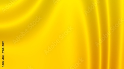 Yellow 3D dynamic abstract liquid light and shadow artistic gradient motion animate wavy futuristic texture pattern background