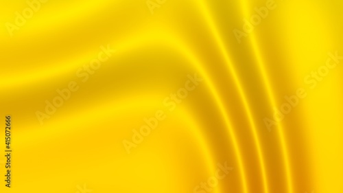 Yellow 3D dynamic abstract liquid light and shadow artistic gradient motion animate wavy futuristic texture pattern background