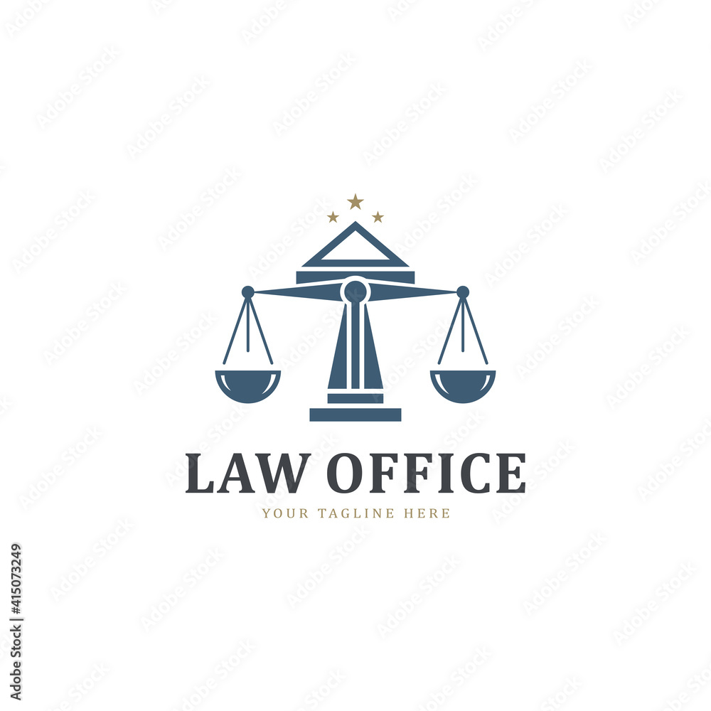Attorney logo with scale of justice, legal icon, advocate label logo design inspiration Attorney logo with scale of justice, legal icon, advocate label logo design inspiration