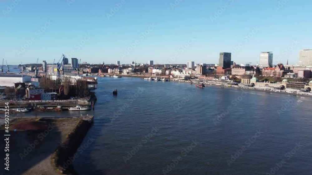 Port of Hamburg Germany from above - aerial view Port of Hamburg Germany from above - aerial view