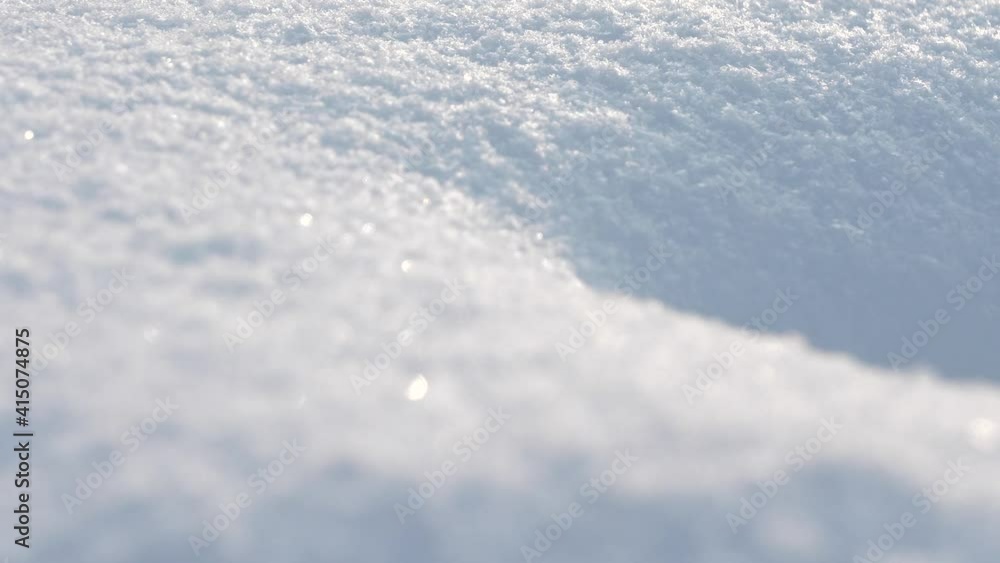 Snow Close Up Rack Focus Macro Shot Snow Close Up Rack Focus Macro Shot
