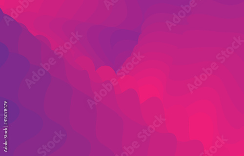 Gradient pattern curve combination on purple pink background