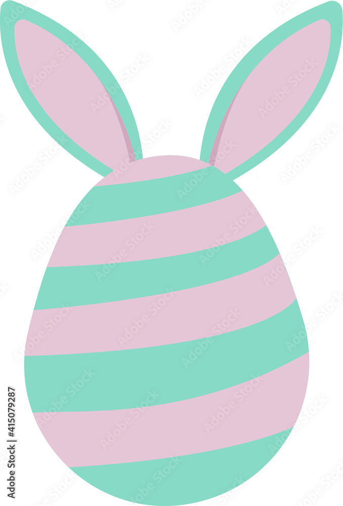 Fototapeta premium egg in the form of a rabbit