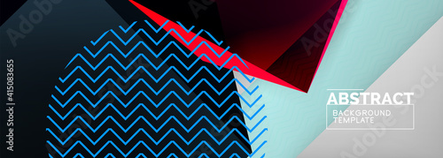 Low poly 3d geometric shapes, minimal abstract background. Vector illustrations for covers, banners, flyers and posters and other