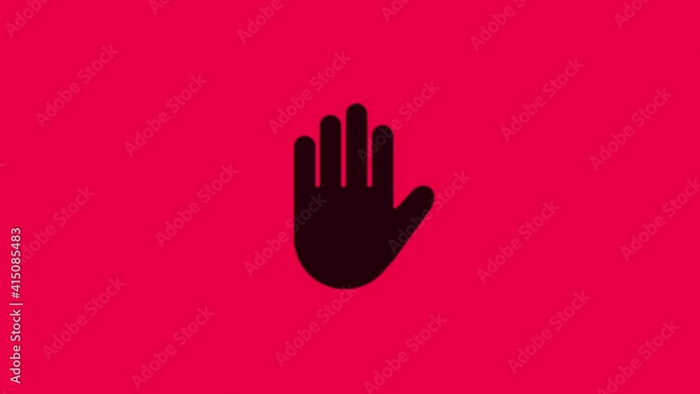 stop hand sign stop hand sign