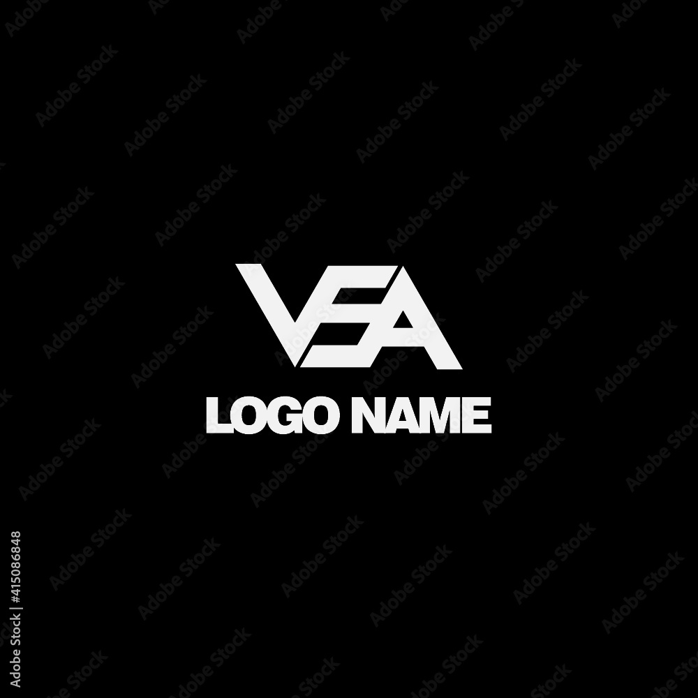 V SA LETTERS LOGO DESIGN V SA LETTERS LOGO DESIGN