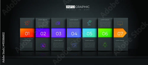 Infographic vector illustration Thin Line Connection on orange theme chart origami paper color info-graphic template for diagram presentation chart and business concept with element options
