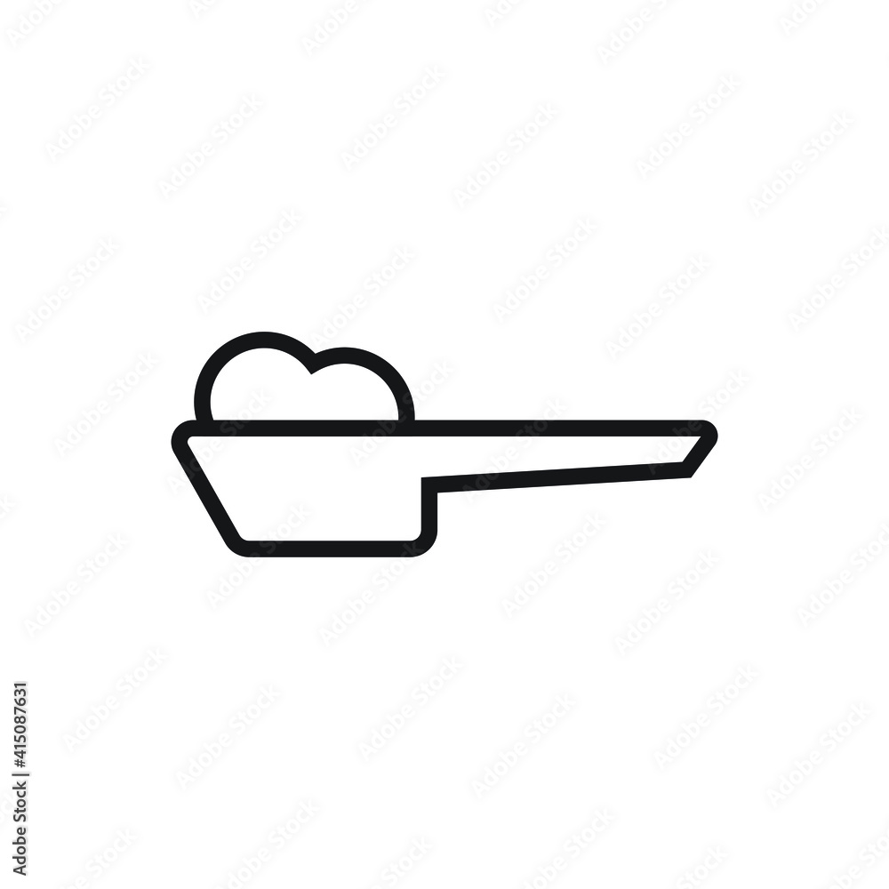 Detergent scoop icon design. vector illustration