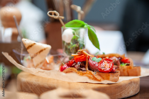 Tasty tomato Italian brusch...