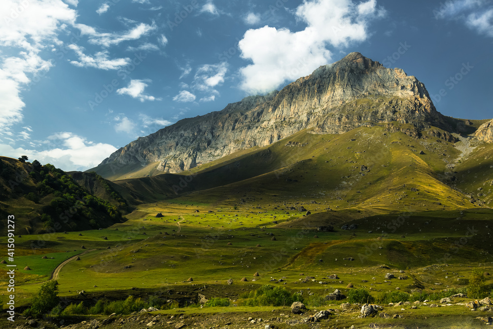 Mountains landscape tha the caucasus Russia