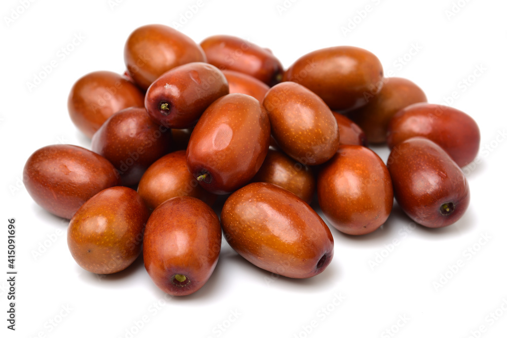 Obraz premium jujube or chinese date on white background