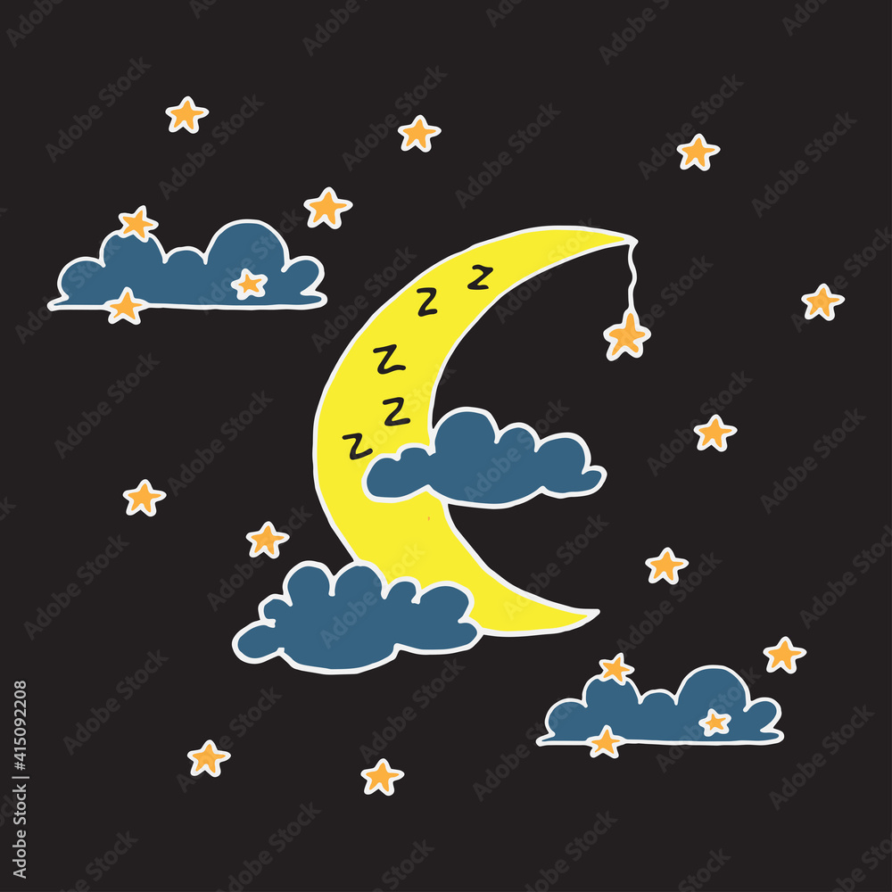 Discover 140+ night sky drawing for kids super hot