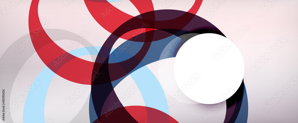 Ring geometric shapes, o letter repetition wallpaper. Abstract background for business or technology presentations, internet posters or web brochure covers Ring geometric shapes, o letter repetition wallpaper. Abstract background for business or technology presentations, internet posters or web brochure covers